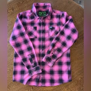 Dixxon “The Survivor” Flannel, kids size large.